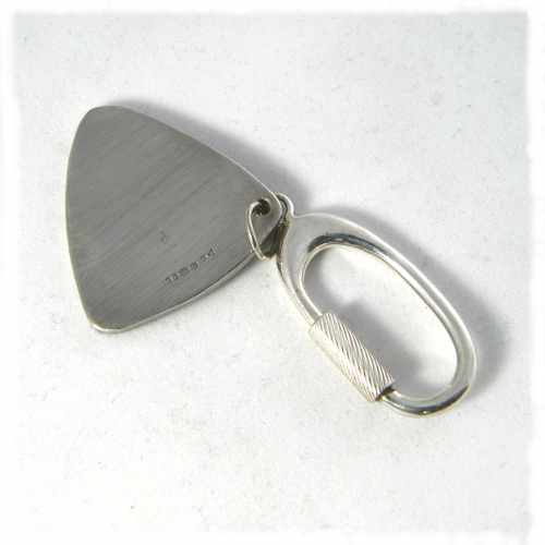 Silver plectrum keyfob